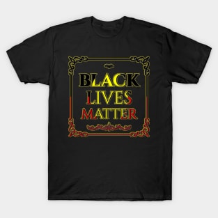 Black lives matter Aboriginal flag T-Shirt